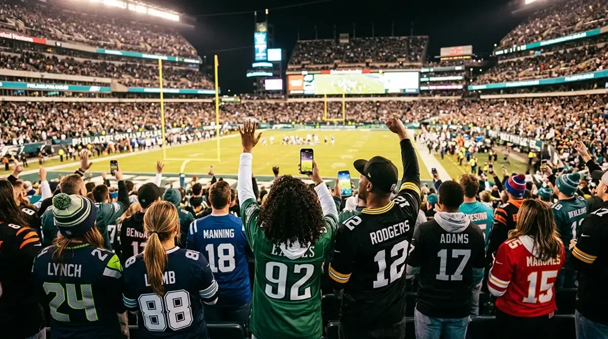 Demographic breakdown chart of crypto NFL bettors by age and gender