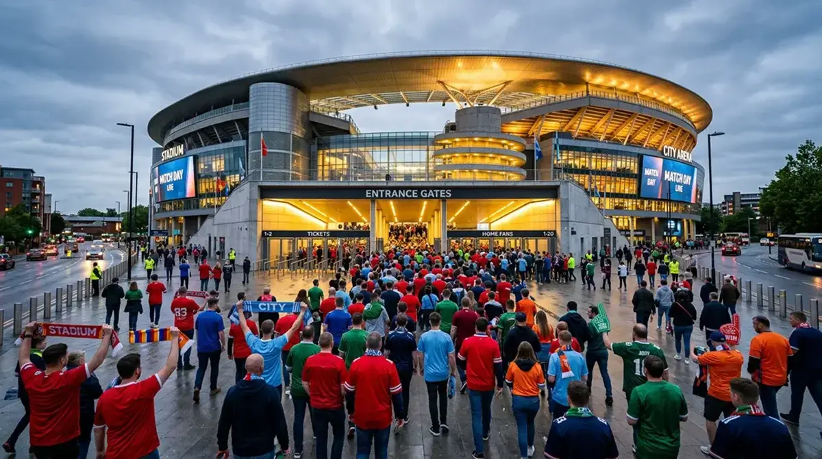 NFL International Series game at Wembley Stadium in London with a packed crowd of UK fans