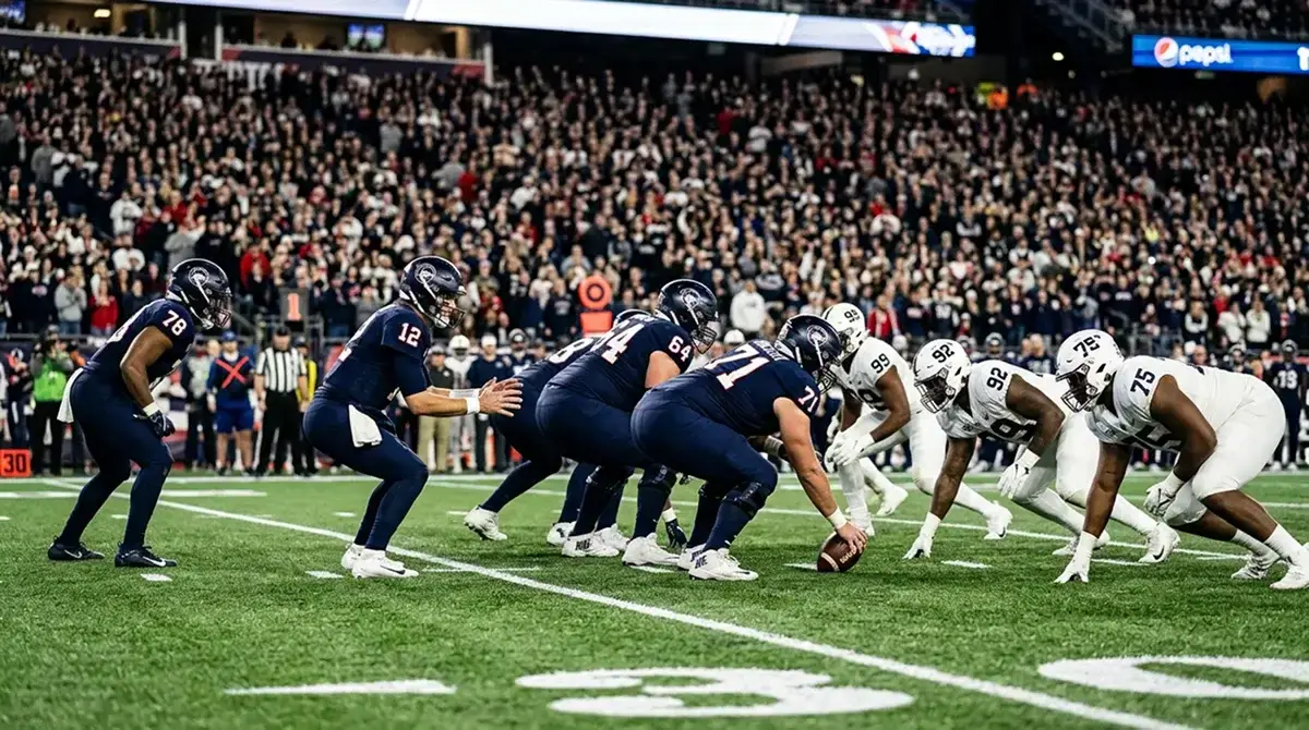 NFL game action on an American football field showing the sport behind crypto betting lines